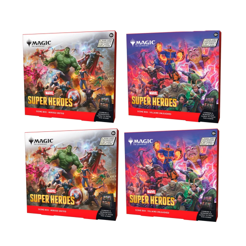 MTG - Marvel Super Heroes: Scene Box Display (4 Boxen) EN