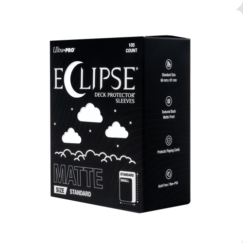 Ultra PRO ECLIPSE® Matte Standard DECK PROTECTOR® Sleeves: Arctic White - 105ct