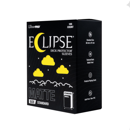 Ultra PRO ECLIPSE® Matte Standard DECK PROTECTOR® Sleeves: Lemon Yellow - 105ct