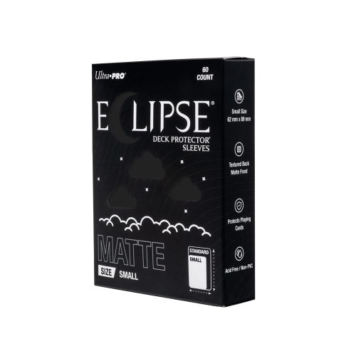 Ultra PRO ECLIPSE® Matte Small DECK PROTECTOR® Sleeves: Jet Black - 60ct