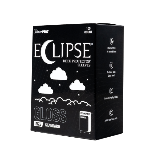 Ultra PRO ECLIPSE® Gloss Standard DECK PROTECTOR® Sleeves: Arctic White - 105ct