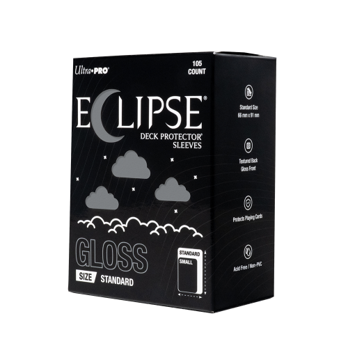 Ultra PRO ECLIPSE® Gloss Standard DECK PROTECTOR® Sleeves: Smoke Grey - 105ct
