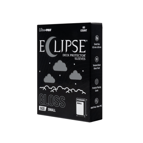 Ultra PRO ECLIPSE® Gloss Small DECK PROTECTOR® Sleeves: Smoke Grey - 60ct
