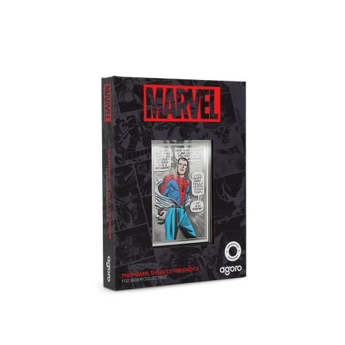 AGORO - Spider Man - Iconic Moments - The Power, The Duty, The Choice 1oz Silver