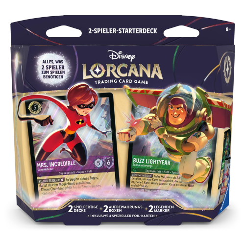 Ravensburger Disney Lorcana Set 12 "Unbekannte Wildnis" Zwei-Spieler-Starterdeck DE