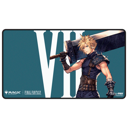 Ultra PRO MAGIC: THE GATHERING®—FINAL FANTASY™ Cloud, Ex-SOLDIER Black-Stitched Playmat