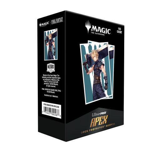 Ultra PRO MAGIC: THE GATHERING®—FINAL FANTASY™ Cloud, Ex-SOLDIER 105ct APEX DECK PROTECTOR® Sleeves